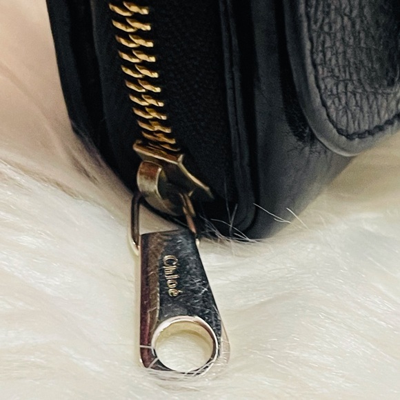 Chloe small leather zip black Wallet - Picture 7 of 16